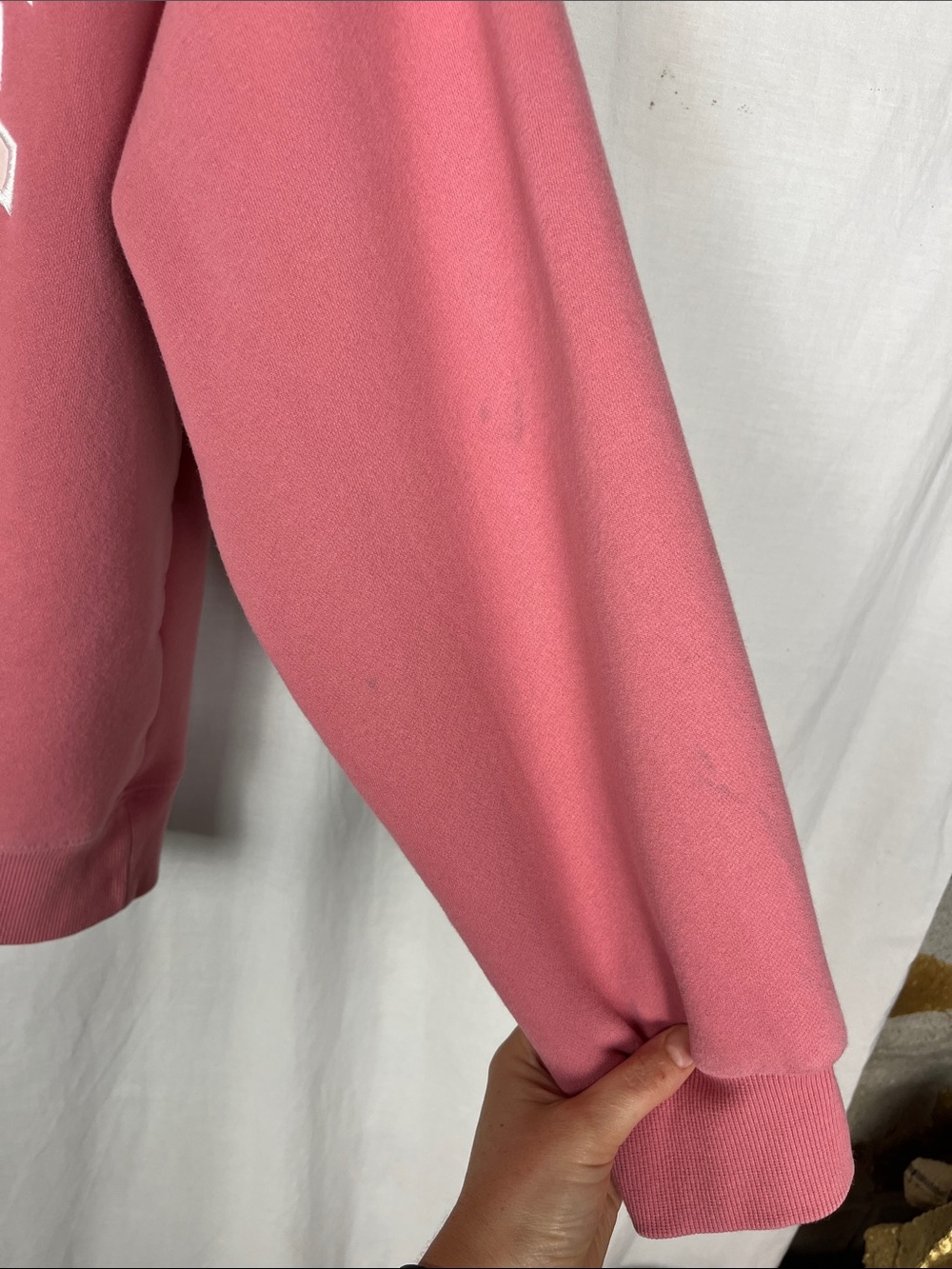 Parke Pink on Pink Varsity Mockneck Sweatshirt - Picture 10 of 10